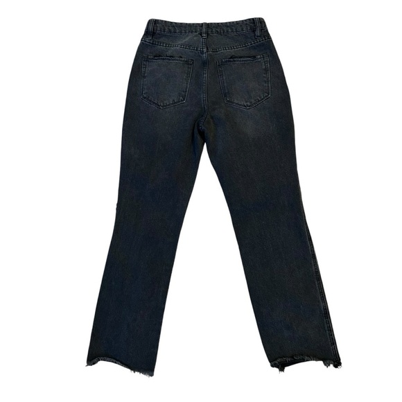 Distressed Straight Wide leg Flying Monkey Black Denim Jean 26 🖤 - Picture 7 of 9